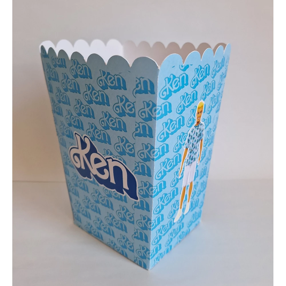 Коробочка для попкорна “Кен з Барбі“ 15,5*11,5*9,5 см - поштучно