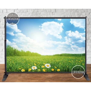 Изображение товара - Баннер “Поляна с ромашками“ 3х2м - Фотозона (виниловый) на День рождения -