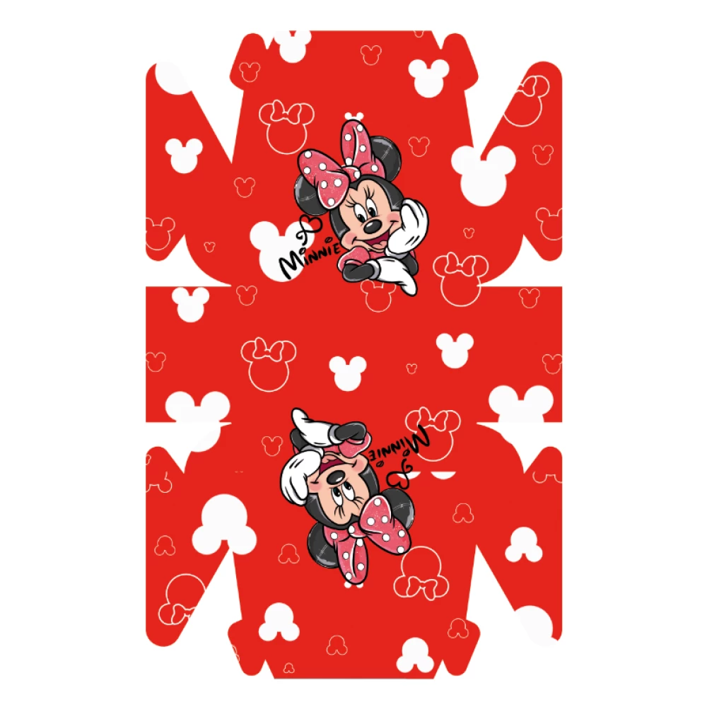 Коробочка “Минни Маус“  красная порционная для тортика/подарков 13х15х8,5