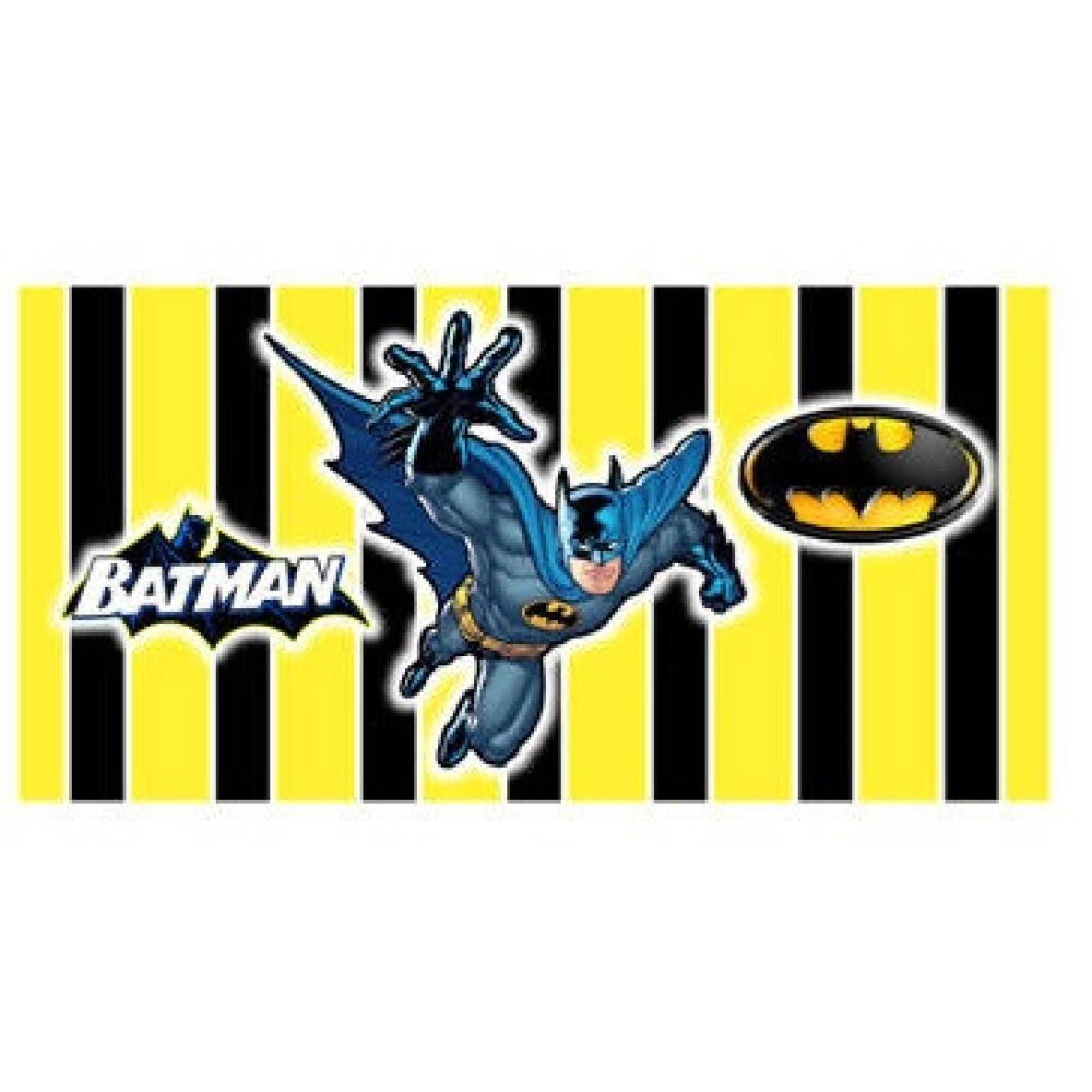 Наклейка тематическая на бутылку (12*6см)“Бэтмен/Бетмен/Batman“желтая полоска-