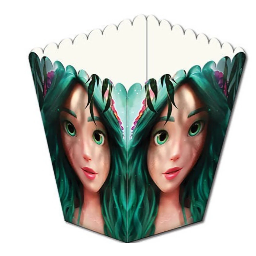 Коробочка для попкорна “Лесная девушка/Maвka“ Поштучно 10см высота (малотиражные)