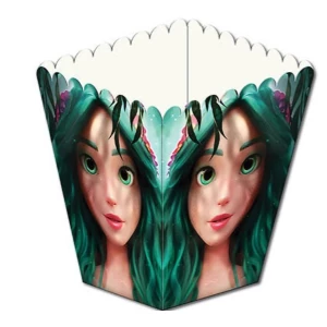 Зображення товара -  Коробочка для попкорна “Лесная девушка/Maвka“ Поштучно 10см высота (малотиражные)