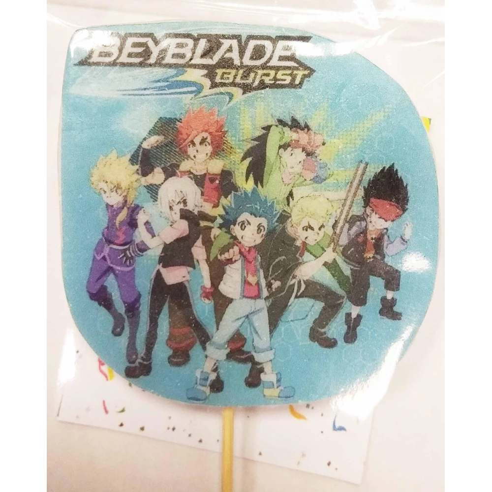 Большая (7см) Свеча ручной работы с картинкой “Бейблейд / Beyblade“ (групповая)