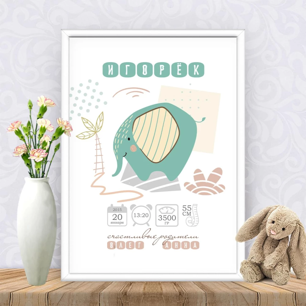 Метрика “Мультяшный слоник“