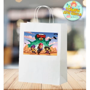 Зображення товара - Пакет “Бравл Старс“ комплімент для гостей 28х19х11 см - універсальний