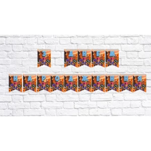 Изображение товара - Гірлянда Бравл Старс (З Днем народження!)Помаранчевий Українська мова