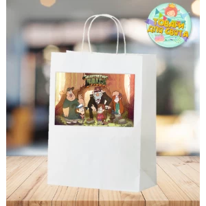 Зображення товара - Пакет подарунковий “Гравіті Фолз“ 28х19х11 см