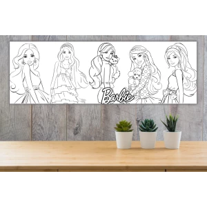 Изображение товара - Плакат Раскраска “Барби“ 30х90 см