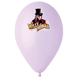 Изображение товара -  Наклейка на шар “Вилли Вонка. Чарли и шоколадная фабрика“ лого+герой 18“  (без шара)