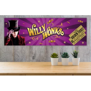 Изображение товара - Плакат “Вилли Вонка. Чарли и шоколадная фабрика“ 30х90 см для Кенди - бара -