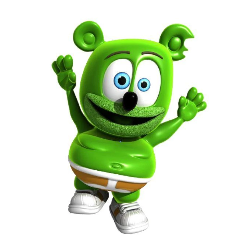 Наклейка для ростовой фигуры “Гумми Беар / Gummy Bear“ 80х58 см (без обреза по контуру)