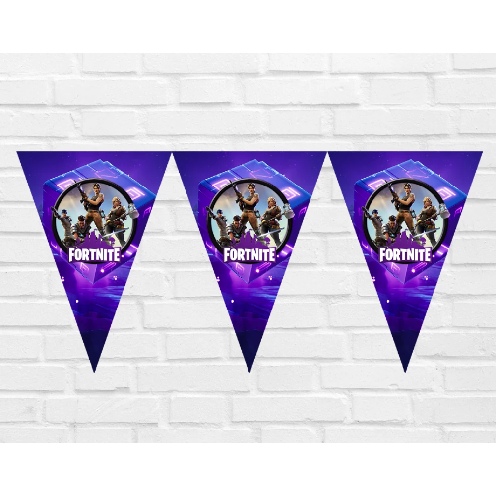 Вымпелы “Фортнайт“ (из 3-угольных флажков)