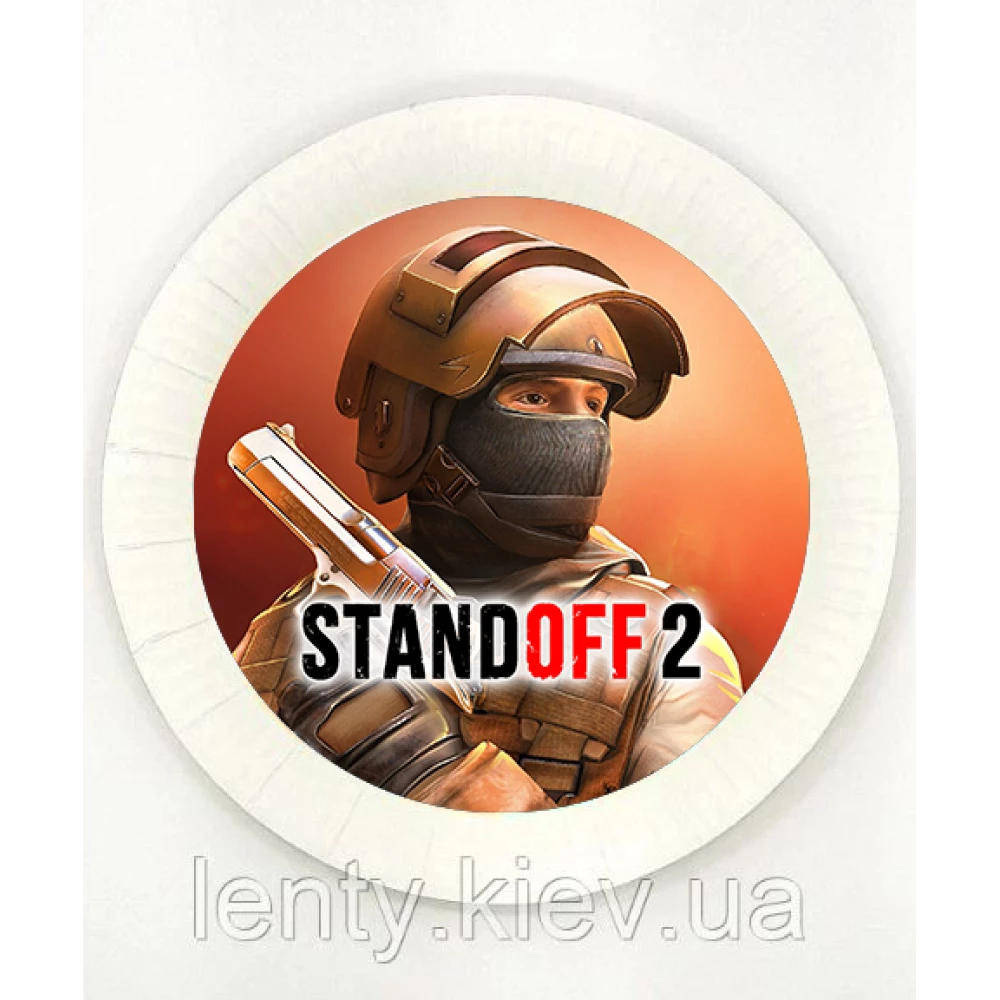 Тарелки “Стандофф Standoff“ (Поштучно) 18см бумажные