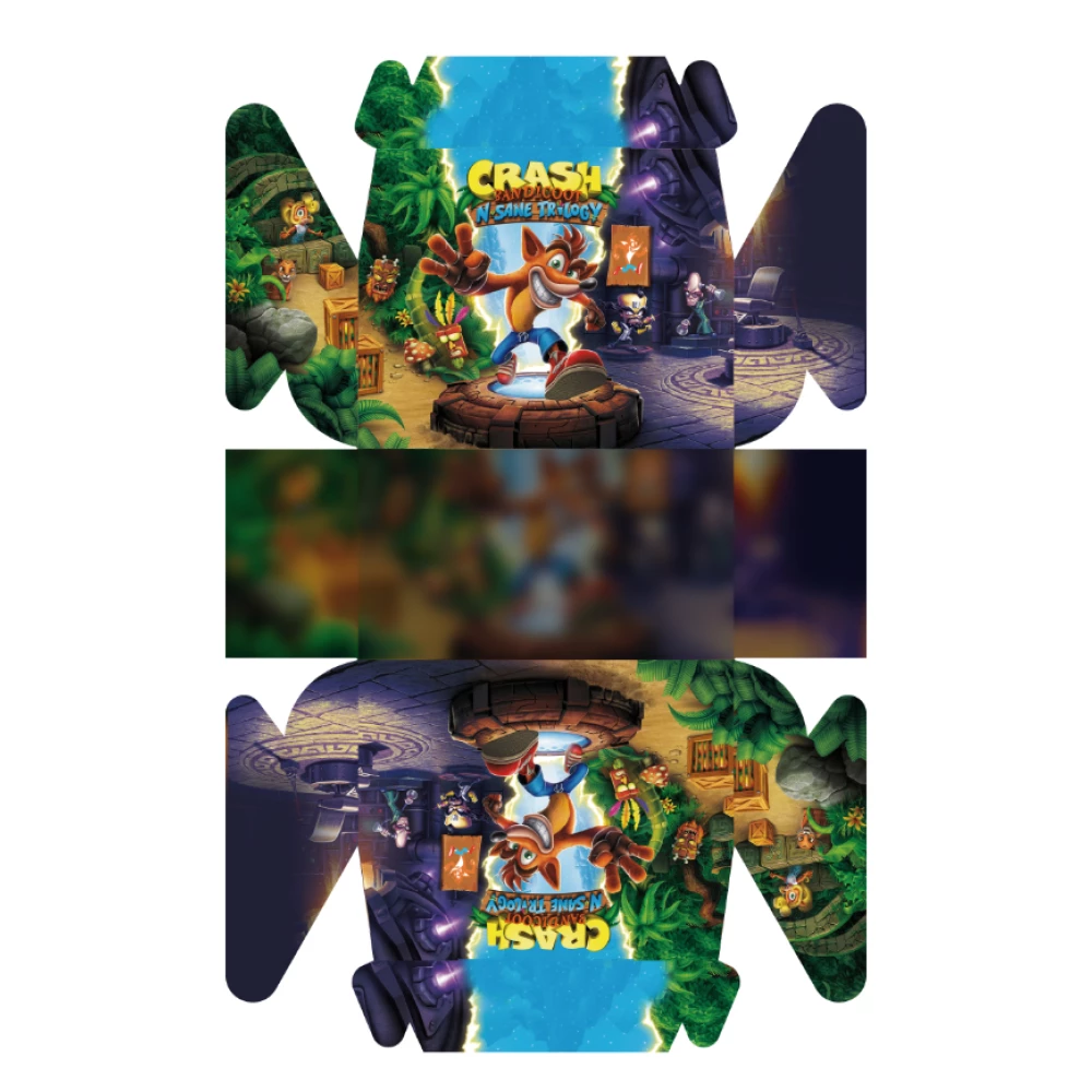Коробочка “Крэш Бандикут / Crash Bandicoot“  порционная для тортика/подарков 13х15х8,5