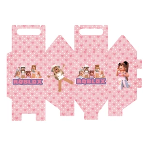 Изображение товара -  Коробочка “Роблокс девочки“ для подарков и сладостей 14х9х10