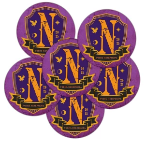 Зображення товара -  Круглі наклейки “Лего / лєго“ 56мм - поштучно