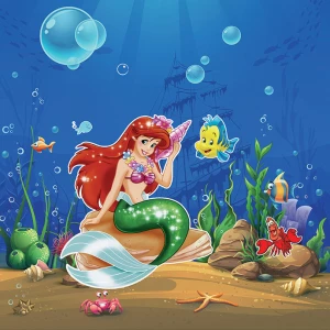 Изображение товара -  Плакат “Русалочка Ариэль“ 1,5х1,5 метра (Тематический) для фотозоны -