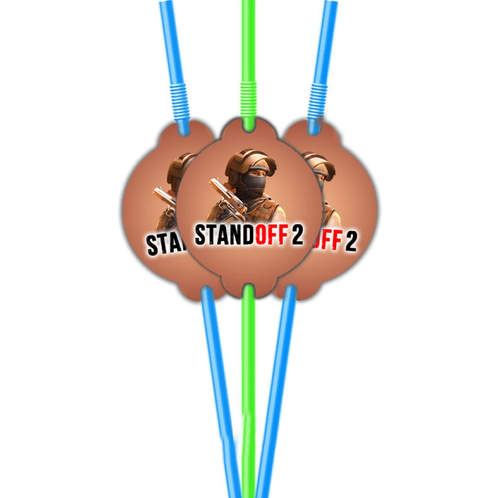 Коктейльные трубочки с гофрой Стандофф / Standoff  (10 шт.) малотиражное издание-