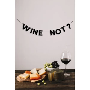 Изображение товара -  Гирлянда фигурная “Wine Not?“ черный картон