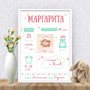 Изображение товара -  Метрика “Метрика-схема с фото“