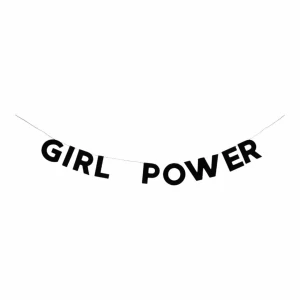 Изображение товара -  Гирлянда фигурная “Girl power“ черный картон