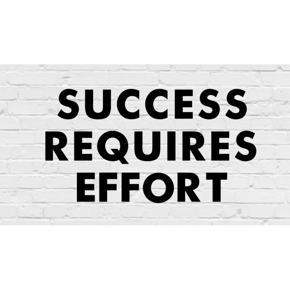 Гирлянда фигурная “Success Requires Effort“ черный картон