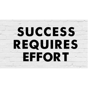 Изображение товара -  Гирлянда фигурная “Success Requires Effort“ черный картон