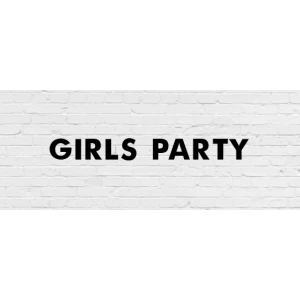 Изображение товара -  Гирлянда фигурная “Girls party“ черный картон