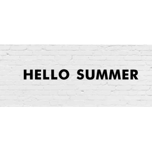 Изображение товара -  Гирлянда фигурная “Hello summer“ черный картон