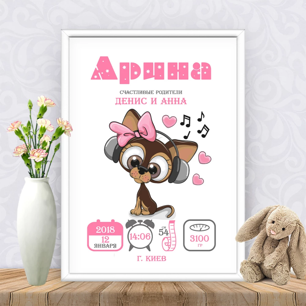 Метрика “Собачка с бантиком“