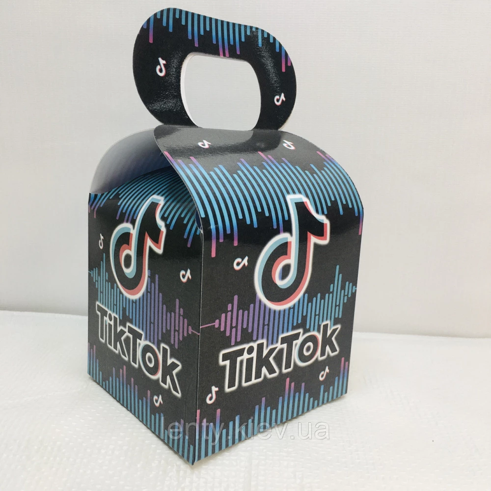 Коробочка “Тик Ток“ для подарков и угощений 10х10х10