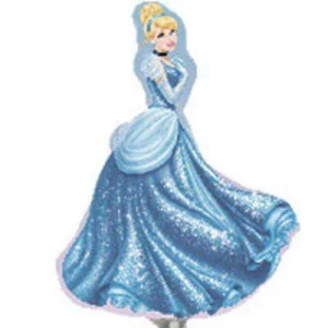 Изображение товара - ШАР мини фольгированный фигура “Золушка“. ANAGRAM США