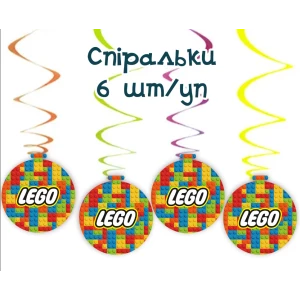 Изображение товара -  Подвески спиральки “Лего“ (5 шт)