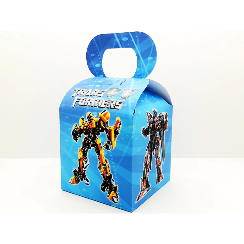Коробочка “Трансформеры“ для подарков и угощений 10х10х10 см. малотиражные -