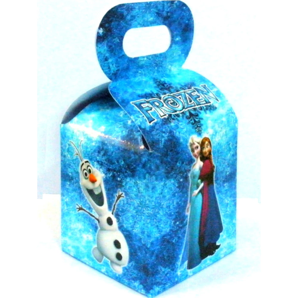 Коробочка “Холодное сердце“ для подарков и угощений 10х10х10 см. малотиражные -