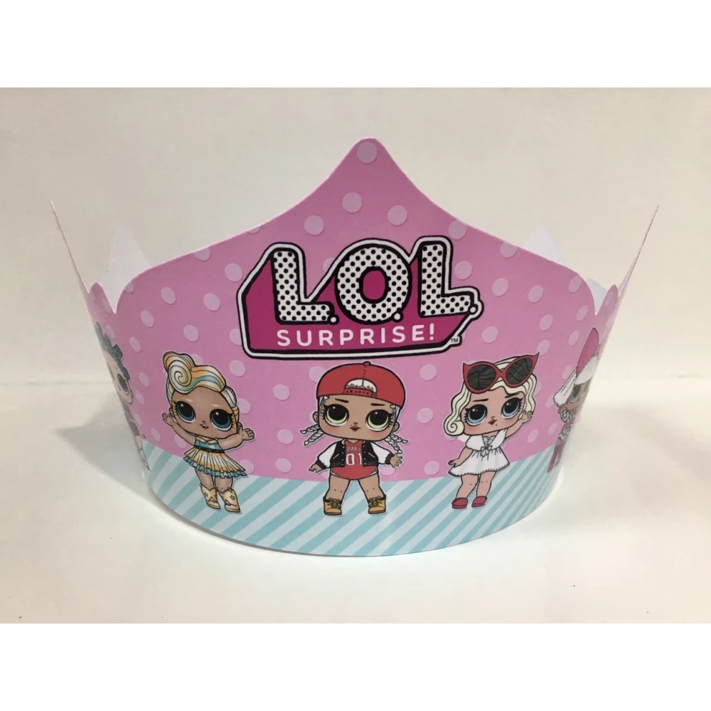 Корона ляльки “ЛОЛ/LOL“ картонні тематичні святкові “Іменинниця“ на День народження- ЛОЛ/LOL  - Украинский