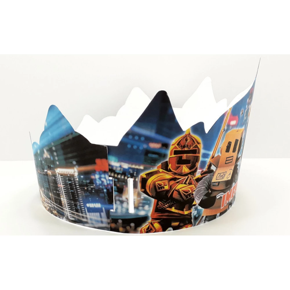 Корона картонная “Роблокс“ тематические на детский День рождения -
