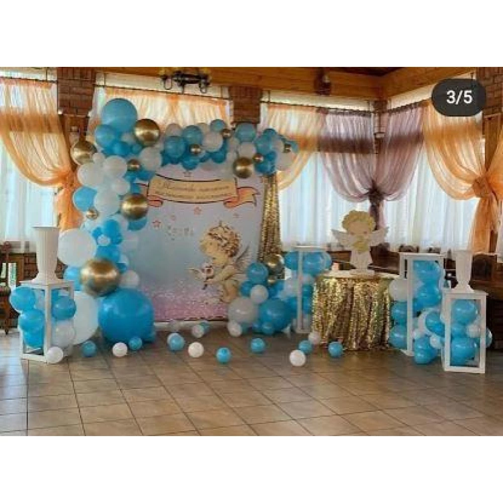 Банер на Хрещення 2х2м “Таїнство хрещення маленького янголятка“ - Фотозона (вініловий) -