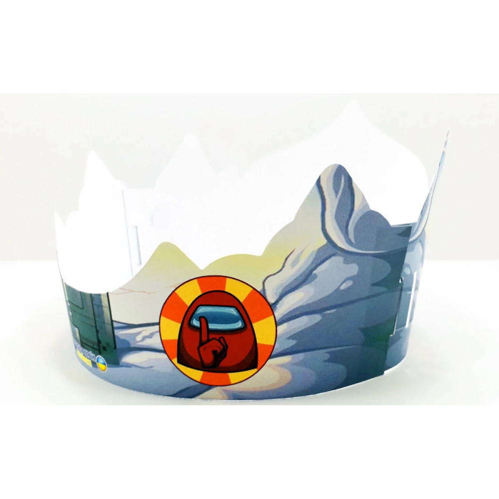 Корона картонная “Амонг Ас“ тематические на детский День рождения - Іменинниця