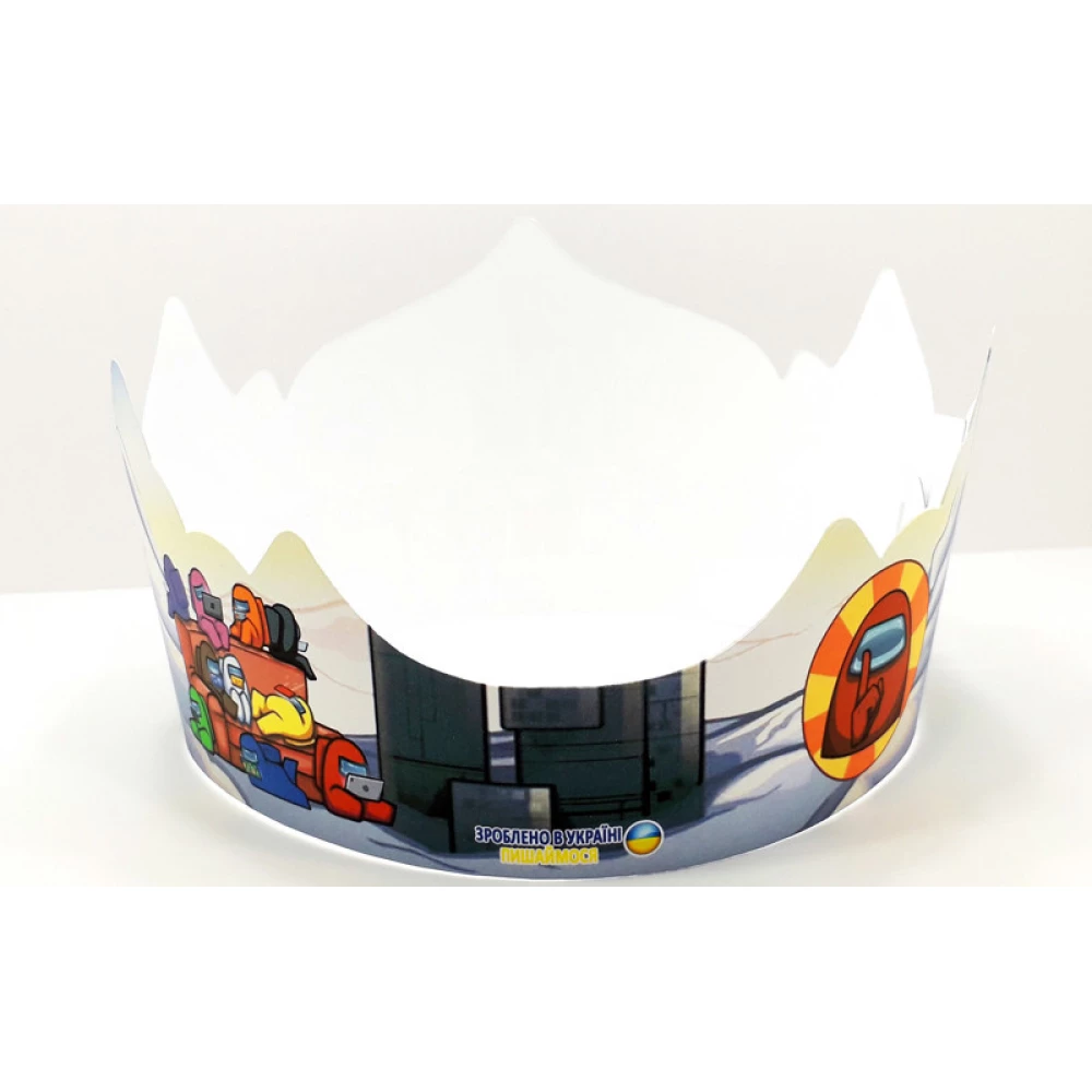 Корона картонная “Амонг Ас“ тематические на детский День рождения - Іменинниця