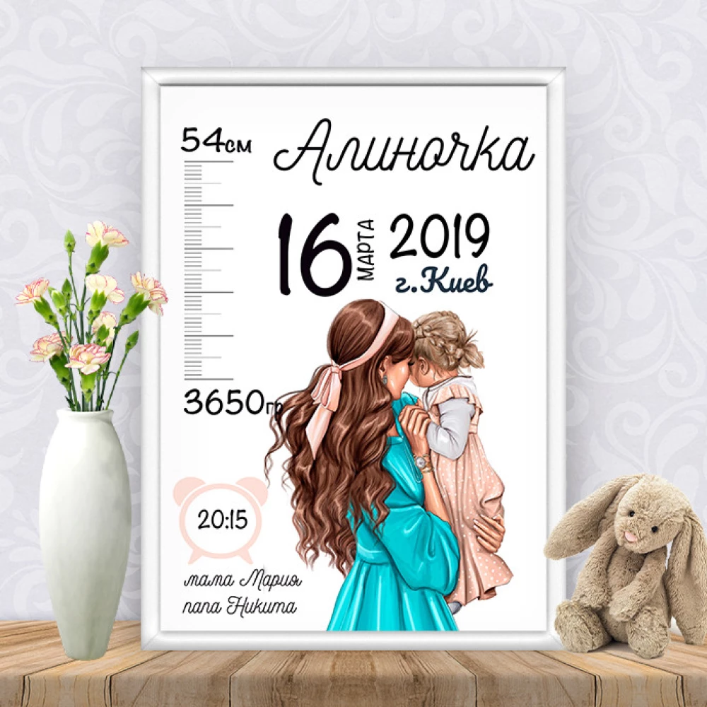 Метрика “Нежность. Мама и дочка“