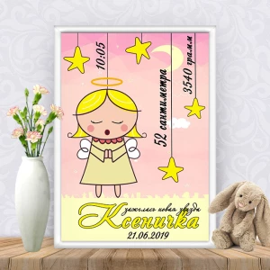 Изображение товара - Метрика “Девочка ангелочек“