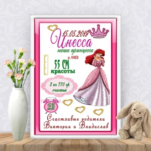 Изображение товара - Метрика “Принцесса Русалочка“