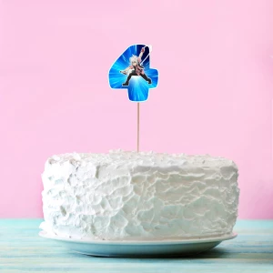 Изображение товара - Топпер-цифра (от 0 до 10см цифра) вырубка “Бейблейд/Beyblade“ (1шт)- 4