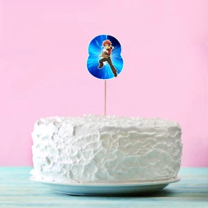 Изображение товара - Топпер-цифра (от 0 до 10см цифра) вырубка “Бейблейд/Beyblade“ (1шт)- 8