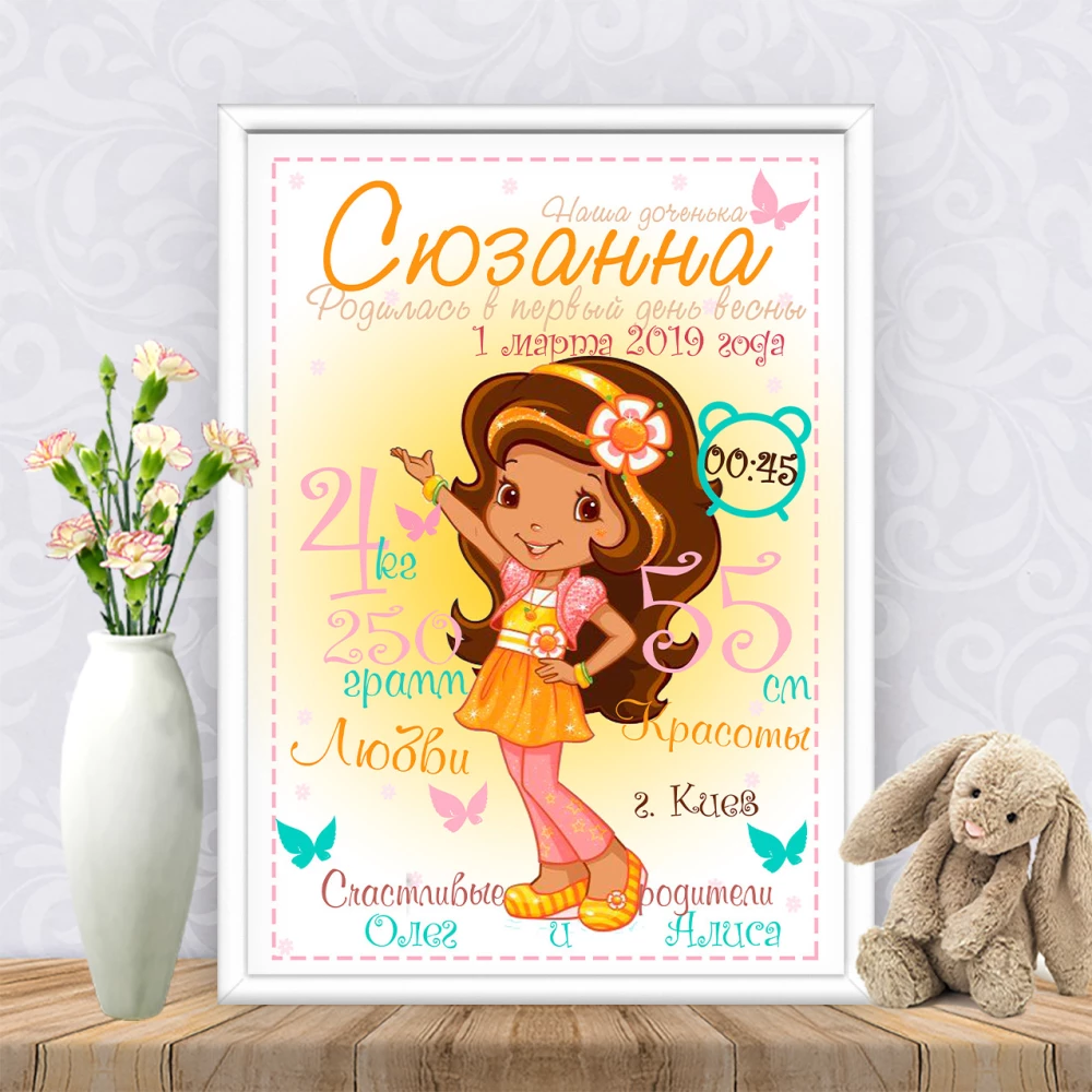 Метрика “Девочка шатенка“