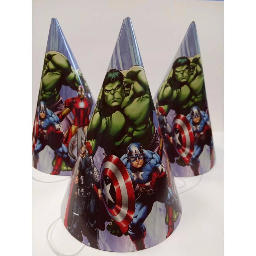 Колпачки, Мстители/Супергерои/AVENGERS / Марвел праздничные карнавальные 16 см (1шт)-