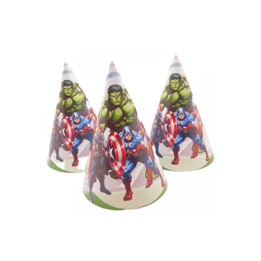 Колпачки, Мстители/Супергерои/AVENGERS / Марвел праздничные карнавальные 16 см (1шт)-