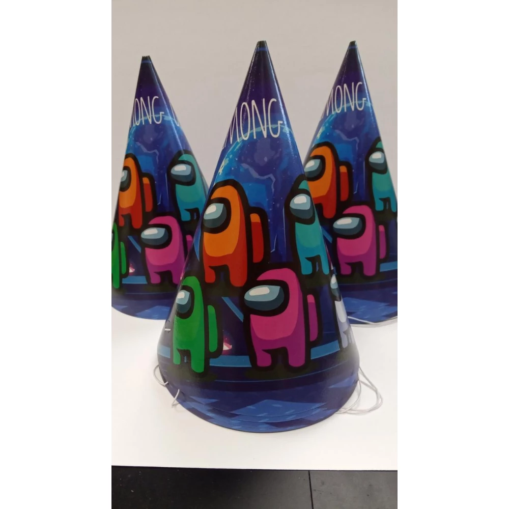 Колпачки “Амонг Ас герои“ (поштучно) колпаки праздничные карнавальные (редкие коллекции) малотиражн