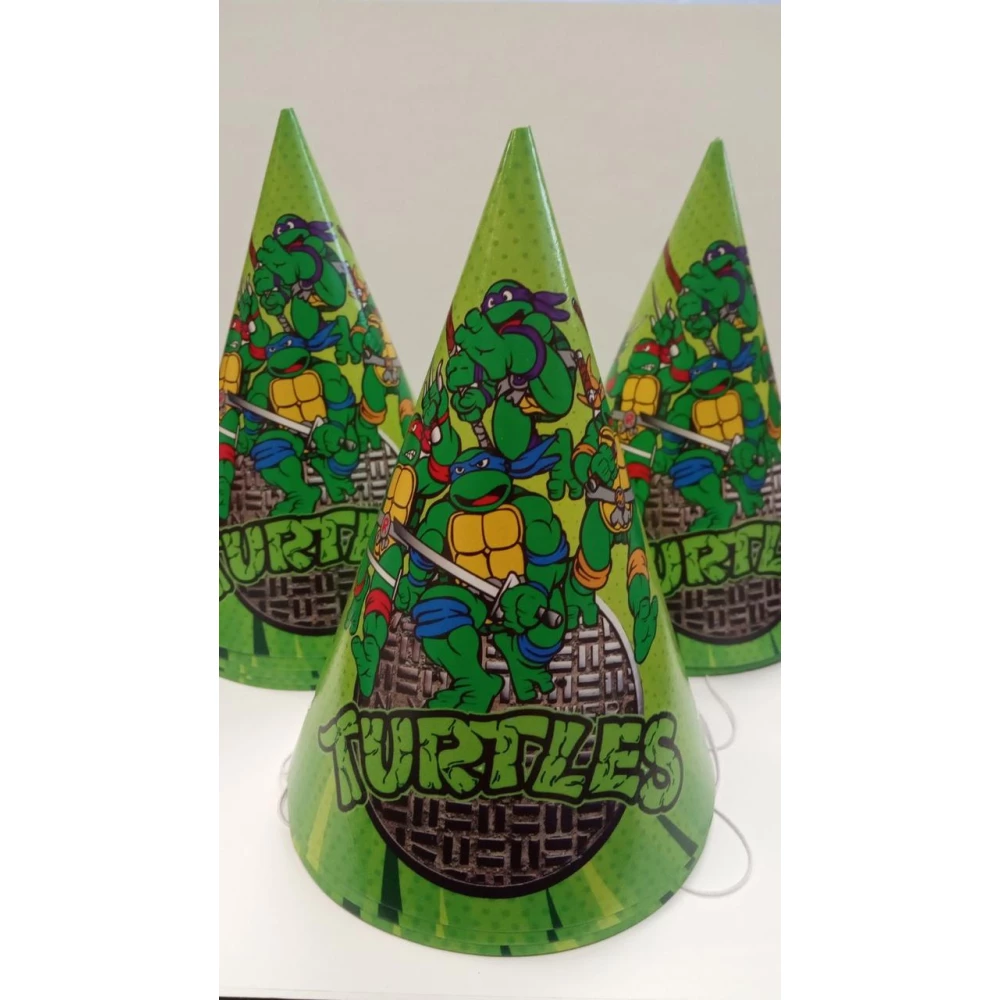 Колпачки, Черепашки Ниндзя праздничные карнавальные 16 см (1шт)-